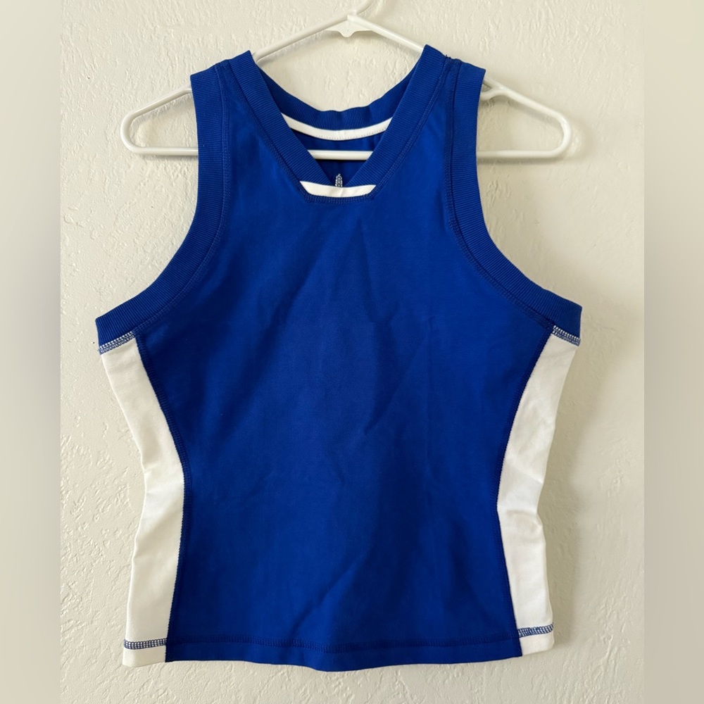 Free People The Power Walk Tank Cobalt Blue